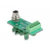 DeLOCK M12 Transfer Module Adapter 8 pin A-coded female to 9 pin terminal block