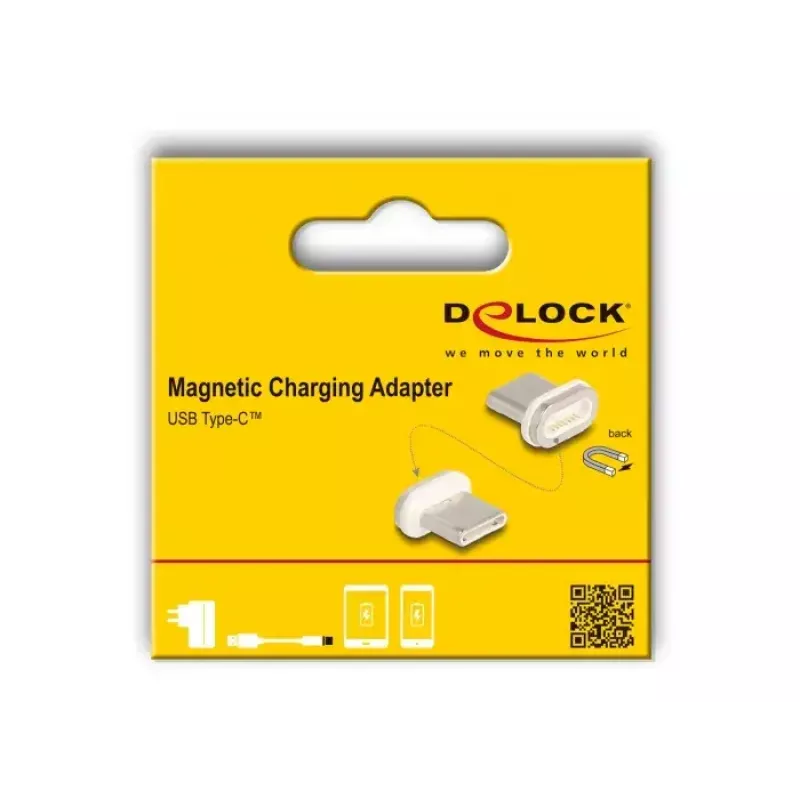 DeLOCK 66588 cable gender changer magnet USB C Gold White