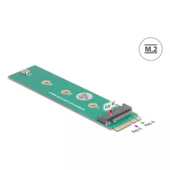 DeLOCK Internal M.2 Adapter 64343 Host M.2 Male Green