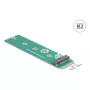 DeLOCK Internal M.2 Adapter 64343 Host M.2 Male Green