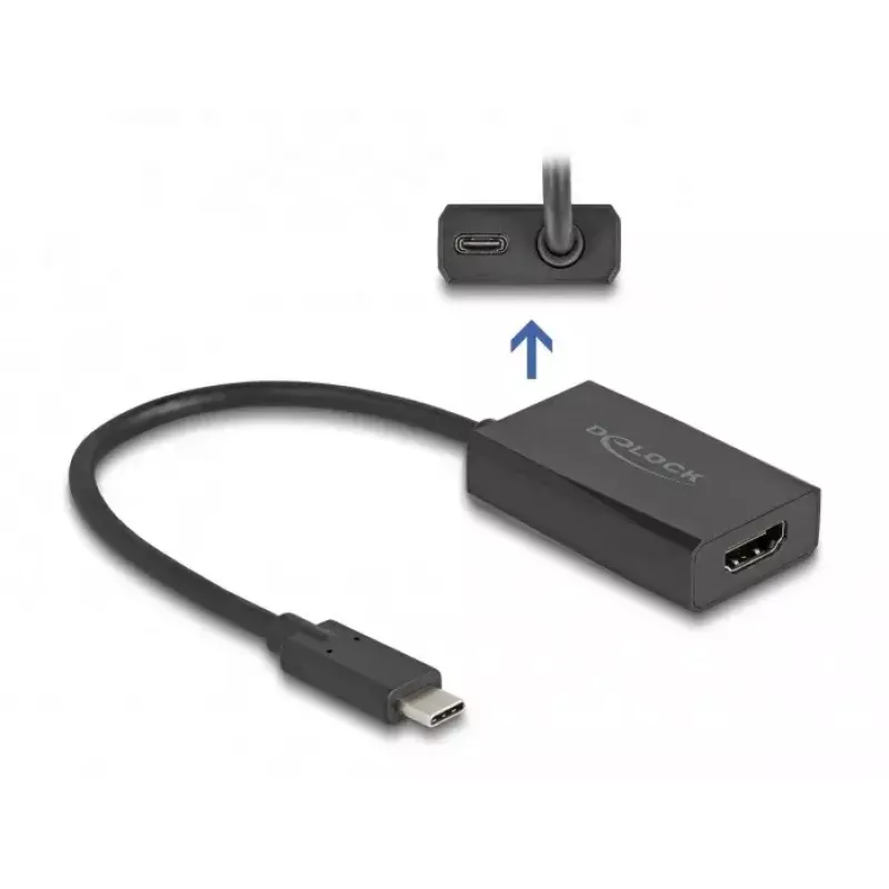 DeLOCK Adapter HDMI female to USB Type-C male 4K PD 100W