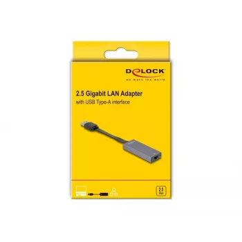 DeLOCK 66247 cable gender changer RJ-45 USB A Grey 0.09 m