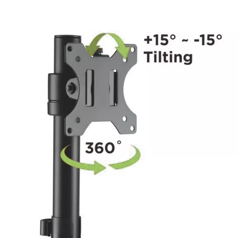 Techly ICA-LCD 401 monitor mount / stand 81.3 cm (32 inch) Desk Black
