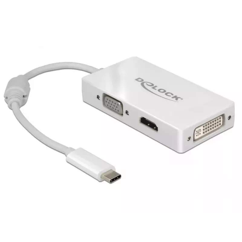 Video splitter DeLOCK 63924 USB Type-C 3840x2160 60Hz White