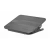 Manhattan Foot Rest, Under-Desk Comfort and Productivity Enhancer, Tilts 300 x 380mm, Rubberised Surface, Black, Lifetime Warranty