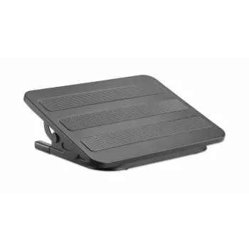 Manhattan Foot Rest, Under-Desk Comfort and Productivity Enhancer, Tilts 300 x 380mm, Rubberised Surface, Black, Lifetime Warranty