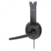 Manhattan Mono Over-Ear Headset (USB), Microphone Boom (padded), Retail Box Packaging, Adjustable Headband, In-Line Volume Control, Ear Cushion, USB-A for both sound and mic use, cable 1.5m, Three Year Warranty