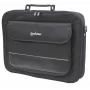 Manhattan Empire Laptop Bag 17.3 inch, Clamshell design, Accessories Pocket, Shoulder Strap (removable), Notebook Case, Black, Three Year Warranty