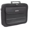 Manhattan Empire Laptop Bag 17.3 inch, Clamshell design, Accessories Pocket, Shoulder Strap (removable), Notebook Case, Black, Three Year Warranty