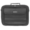 Manhattan Empire Laptop Bag 17.3 inch, Clamshell design, Accessories Pocket, Shoulder Strap (removable), Notebook Case, Black, Three Year Warranty