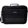 Manhattan Empire Laptop Bag 17.3 inch, Clamshell design, Accessories Pocket, Shoulder Strap (removable), Notebook Case, Black, Three Year Warranty