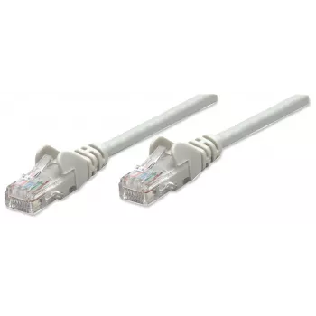 Intellinet Network Patch Cable, Cat6, 15m, Grey, CCA, U/UTP, PVC, RJ45, Gold Plated Contacts, Snagless, Booted, Lifetime Warranty