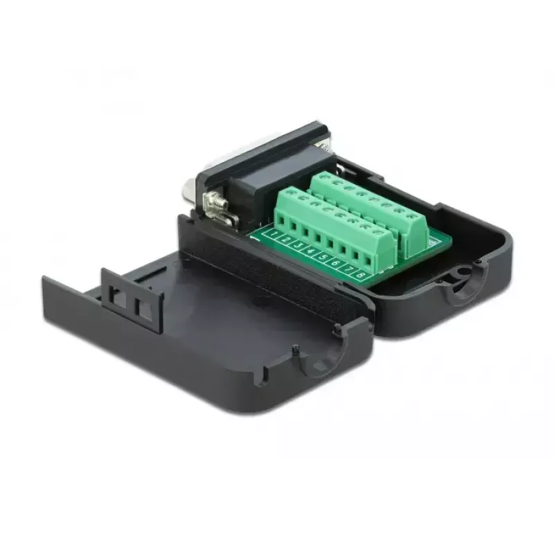 D-Sub15 Female to Terminal Block with Enclosure DeLOCK 66569