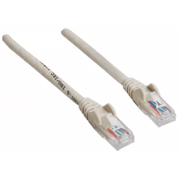 Intellinet Network Patch Cable, Cat6, 20m, Grey, CCA, U/UTP, PVC, RJ45, Gold Plated Contacts, Snagless, Booted, Lifetime Warranty