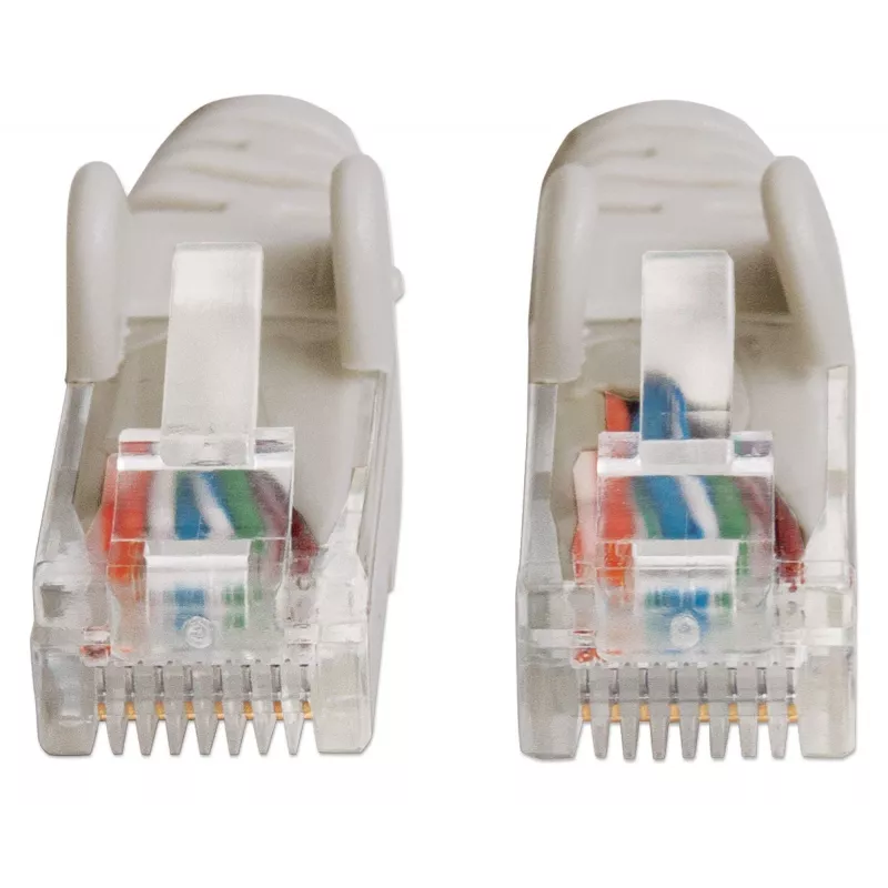 Intellinet Network Patch Cable, Cat6, 20m, Grey, CCA, U/UTP, PVC, RJ45, Gold Plated Contacts, Snagless, Booted, Lifetime Warranty