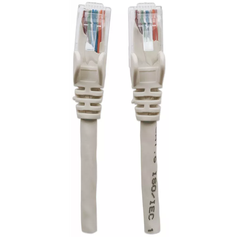 Intellinet Network Patch Cable, Cat6, 20m, Grey, CCA, U/UTP, PVC, RJ45, Gold Plated Contacts, Snagless, Booted, Lifetime Warranty
