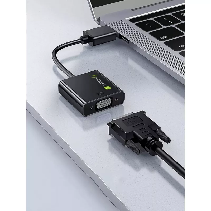 Techly Converter HDMI Mini C to VGA IDATA HDMI-VGA4, VGA (D-Sub), HDMI Type C (Mini), Male, Female, 1920 x 1080 pixels, 1080p, 720p, 480p