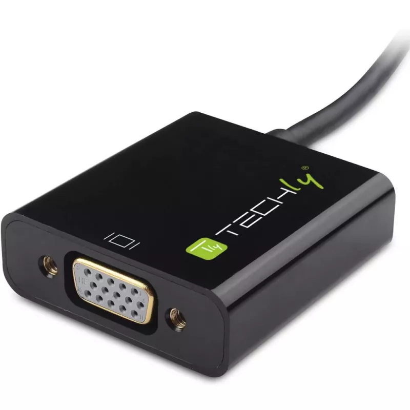 Techly Converter HDMI Mini C to VGA IDATA HDMI-VGA4, VGA (D-Sub), HDMI Type C (Mini), Male, Female, 1920 x 1080 pixels, 1080p, 720p, 480p
