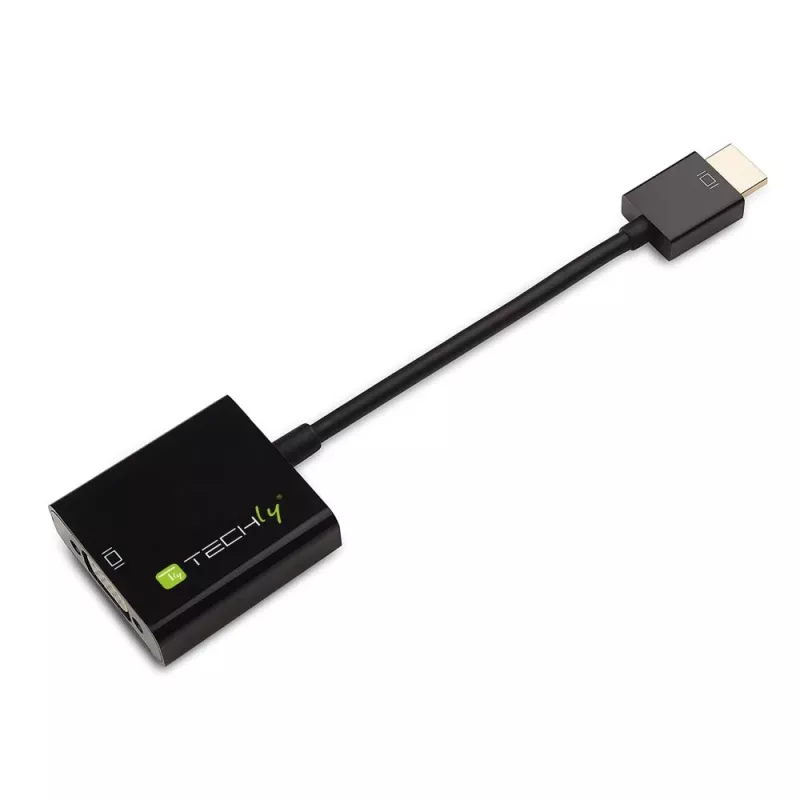 Techly Converter HDMI Mini C to VGA IDATA HDMI-VGA4, VGA (D-Sub), HDMI Type C (Mini), Male, Female, 1920 x 1080 pixels, 1080p, 720p, 480p