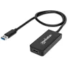 Manhattan USB-A to HDMI Adapter Cable, 60cm, Male to Female, 5 Gbps (USB 3.2 Gen1 aka USB 3.0), 2560x1440 @ 32-bit colour, Full HD video 1080p@16:9, Black, Blister