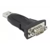 DeLOCK Adapter USB 2.0 Type-A to RS-232 D-Sub 9 pin male 0.8m Black