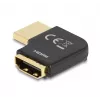 DeLOCK HDMI Adapter male to female 90° right angled 8K 60 Hz metal