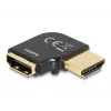 DeLOCK HDMI Adapter male to female 90° left angled 8K 60 Hz metal