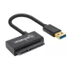 Manhattan USB-A to SATA 2.5 inch Adapter Cable, 42cm, Male to Male, 5 Gbps (USB 3.2 Gen1 aka USB 3.0), Supports 48-bit LBA, SuperSpeed USB, Three Year Warranty