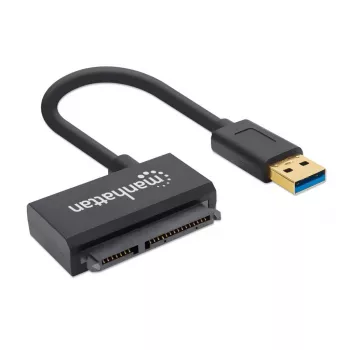 Manhattan USB-A to SATA 2.5 inch Adapter Cable, 42cm, Male to Male, 5 Gbps (USB 3.2 Gen1 aka USB 3.0), Supports 48-bit LBA, SuperSpeed USB, Three Year Warranty