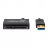 Manhattan USB-A to SATA 2.5 inch Adapter Cable, 42cm, Male to Male, 5 Gbps (USB 3.2 Gen1 aka USB 3.0), Supports 48-bit LBA, SuperSpeed USB, Three Year Warranty