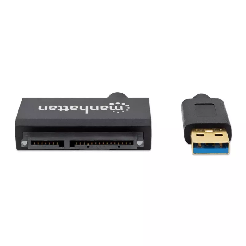 Manhattan USB-A to SATA 2.5 inch Adapter Cable, 42cm, Male to Male, 5 Gbps (USB 3.2 Gen1 aka USB 3.0), Supports 48-bit LBA, SuperSpeed USB, Three Year Warranty