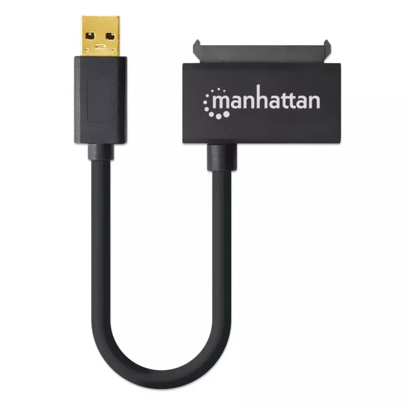 Manhattan USB-A to SATA 2.5 inch Adapter Cable, 42cm, Male to Male, 5 Gbps (USB 3.2 Gen1 aka USB 3.0), Supports 48-bit LBA, SuperSpeed USB, Three Year Warranty