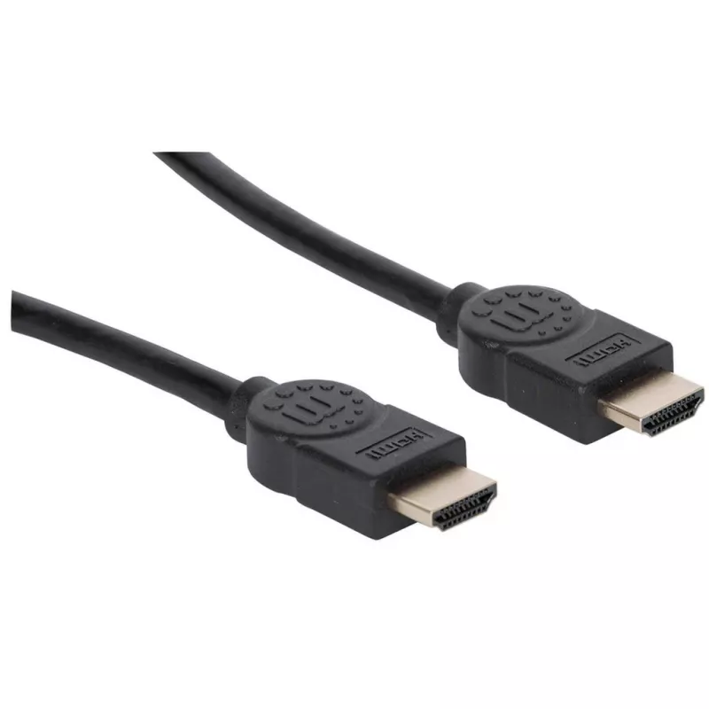 Manhattan HDMI 8K@60Hz Cable with Ethernet, 2m, Certified, Suitable for ALL 8K, 4K & 1080p/HD uses - when upgrading now or have it ready for when you need it, Male to Male, Black, 4K@120Hz, Lifetime Warranty, Ultra High Speed