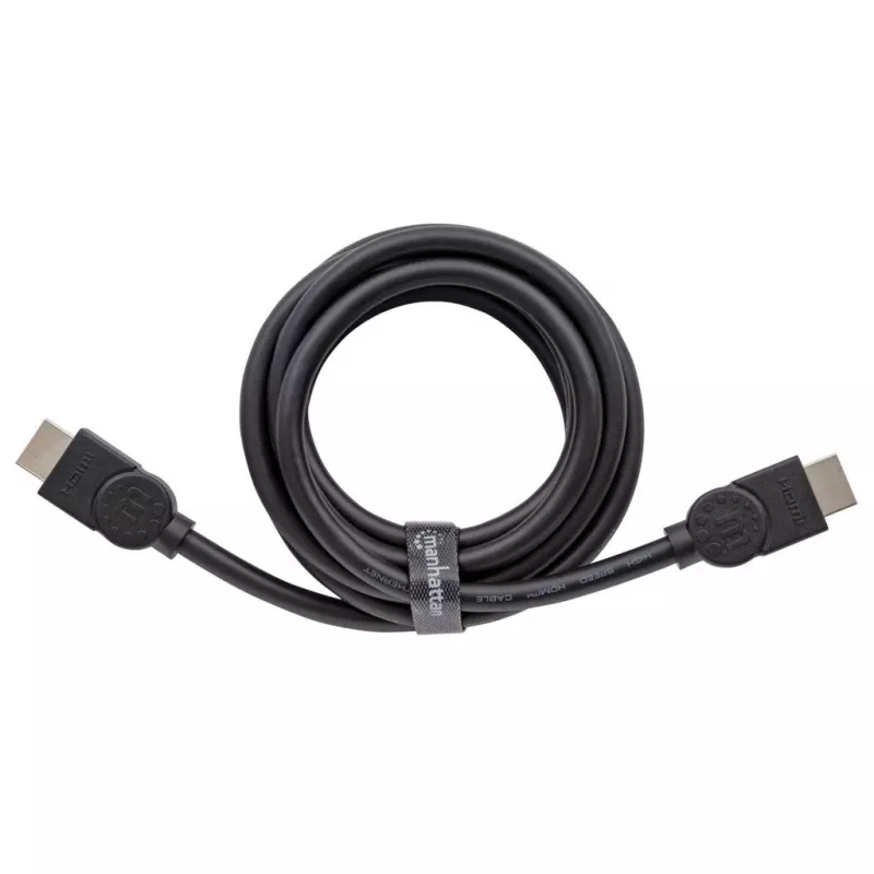 Manhattan HDMI 8K@60Hz Cable with Ethernet, 2m, Certified, Suitable for ALL 8K, 4K & 1080p/HD uses - when upgrading now or have it ready for when you need it, Male to Male, Black, 4K@120Hz, Lifetime Warranty, Ultra High Speed
