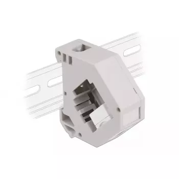 Keystone module DELOCK 87163 — USB A to USB A, grey/white, 60.1×59.4×21.6 mm