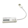 Techly USB2.0 to Fast Ethernet 10/100 Mbps converter, Wired, USB, Ethernet, 100 Mbit/s, White