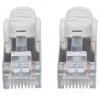 Intellinet Network Patch Cable, Cat6A, 10m, Grey, Copper, S/FTP, LSOH / LSZH, PVC, RJ45, Gold Plated Contacts, Snagless, Booted, Lifetime Warranty