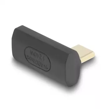 DeLOCK USB Adapter 40 Gbps USB Type-C PD 3.1 240 W male to female angled left/right 8K 60 Hz