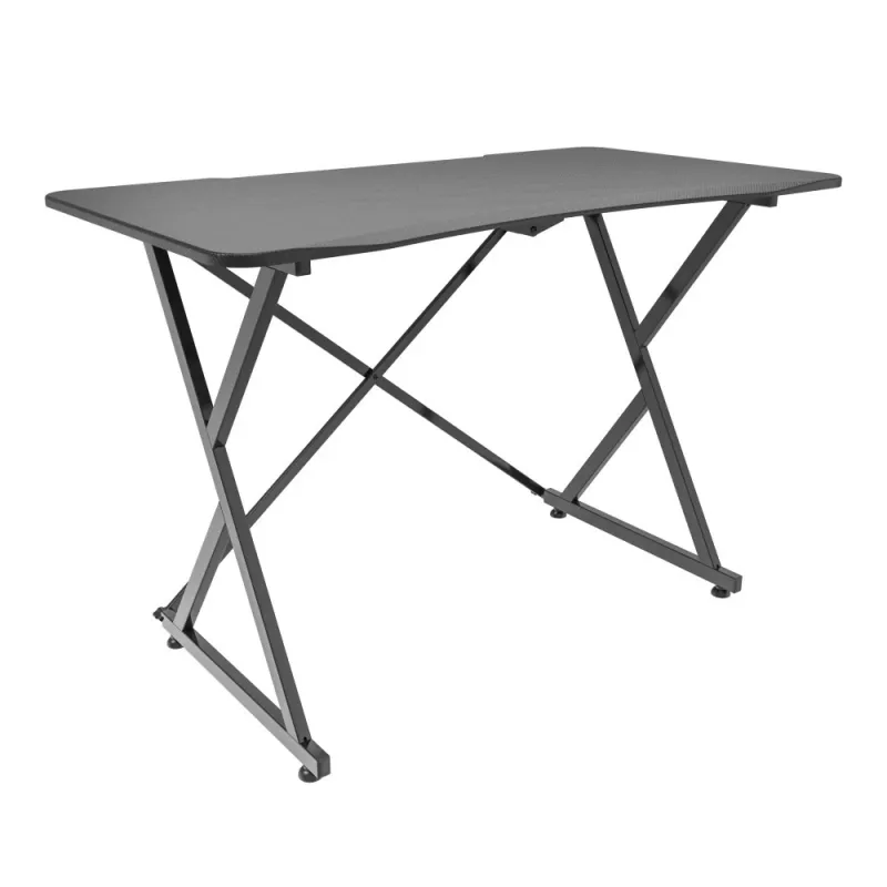 Techly Gaming Desk for PC with Angular Ergonomic Edge Black