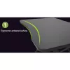 Techly Gaming Desk for PC with Angular Ergonomic Edge Black
