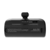 Manhattan Power Bank with integrated USB-C plug, 5000 mAh, Up to 20W output, Kickstand for Use as Charging Phone Holder, Black, One Year Warranty