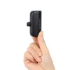 Manhattan Power Bank with integrated USB-C plug, 5000 mAh, Up to 20W output, Kickstand for Use as Charging Phone Holder, Black, One Year Warranty
