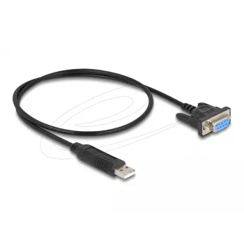 DeLOCK 67381 USB 2.0 to RS-232 DB9 Serial Adapter 0.5 m