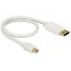 Mini Displayport to Displayport Cable DeLOCK 83985 0.5m White