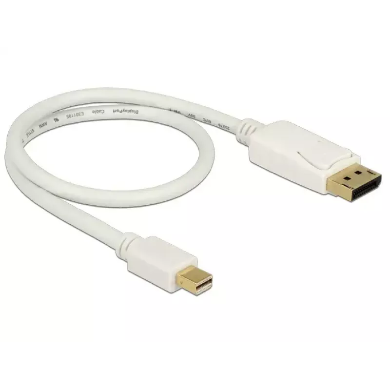 Mini Displayport to Displayport Cable DeLOCK 83985 0.5m White
