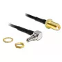 Signal Cable DeLOCK 88466 0.2m Black Gold Silver