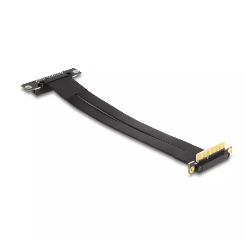 DeLOCK Riser Card PCI Express x4 male 90° angled to x4 slot 90° angled with cable 30 cm