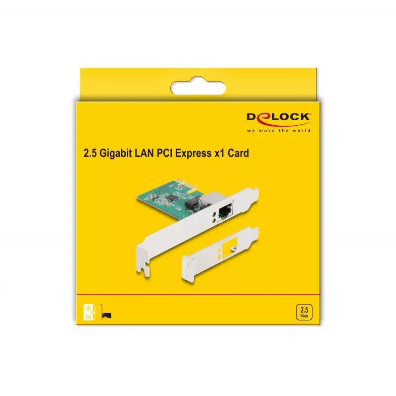 DeLOCK PCI Express x1 Card 1 x RJ45 2.5 Gigabit LAN RTL8125