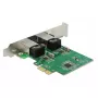 DeLOCK 89999 PCI Express x1 Dual Gigabit LAN Card, 2x RJ45, RTL8111