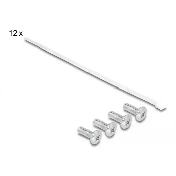 DeLOCK 10 inch Keystone Patch Panel 12 port with strain relief 1U grey